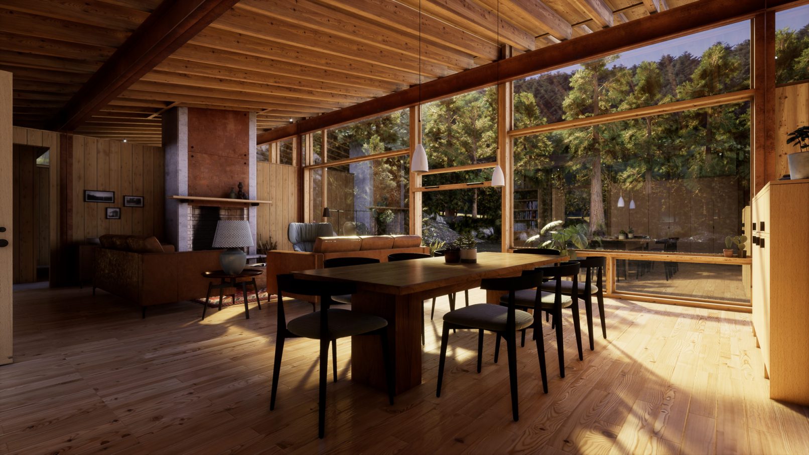 architectural visualization newberg residence