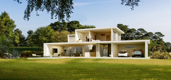 architectural visualization villa los angeles